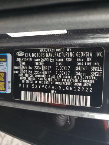 5XYPG4A55LG612222 KIA SORENTO S