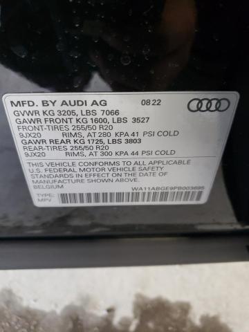 2023 AUDI E-TRON SPO WA11ABGE9PB003695