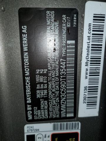 WMWZN3C59DT135447 Mini Cooper