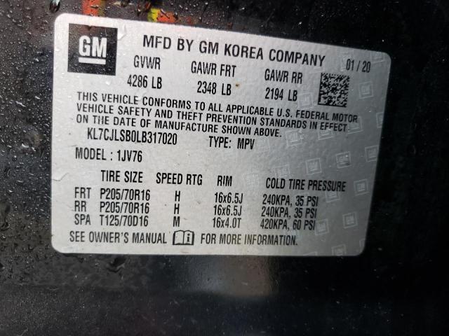 2020 CHEVROLET TRAX 1LT - KL7CJLSB0LB317020