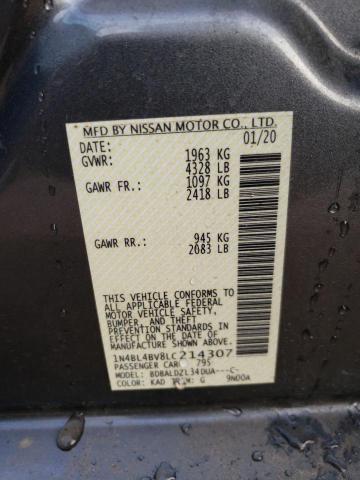 2020 NISSAN ALTIMA S - 1N4BL4BV8LC214307