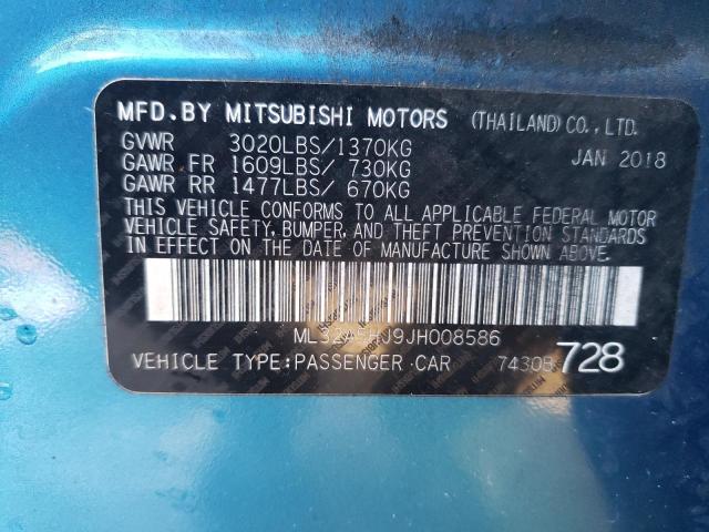 2018 MITSUBISHI MIRAGE GT ML32A5HJ9JH008586