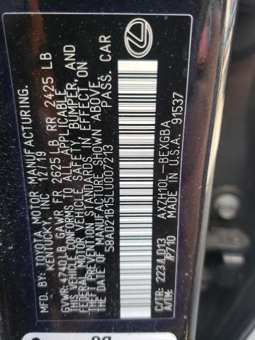 2020 LEXUS ES 300H - 58AD21B15LU007213