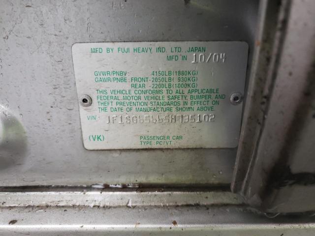 JF1SG65665H735102 Subaru Forester 2.5xs