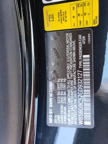 2016 BMW M6 WBS6G9C57GD932127