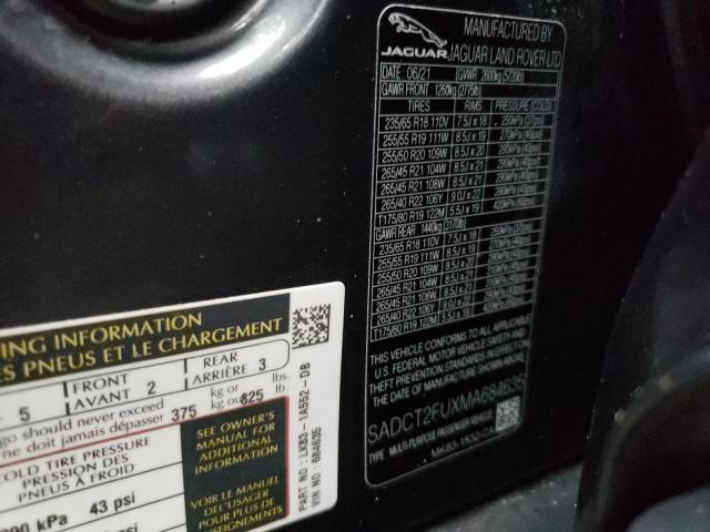 2021 JAGUAR F-PACE R-D SADCT2FUXMA684635