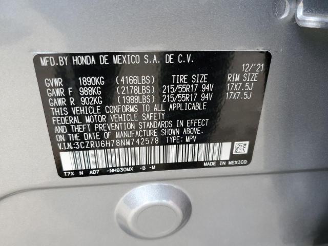 2022 HONDA HR-V EXL - 3CZRU6H78NM742578
