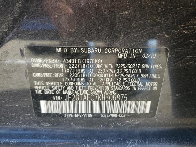 JF2GTAEC7KH306875 Subaru Crosstrek Premium