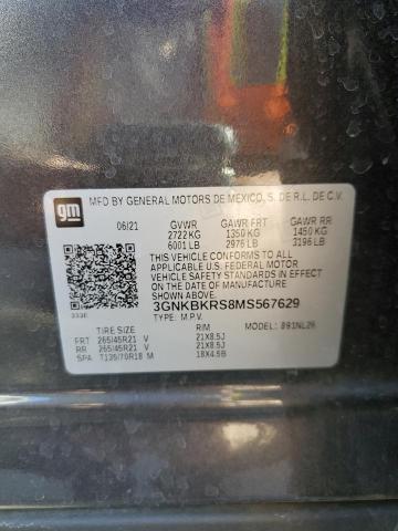 2021 CHEVROLET BLAZER RS - 3GNKBKRS8MS567629