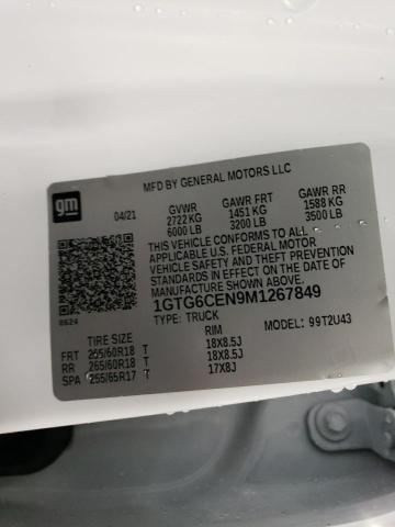 2021 GMC CANYON - 1GTG6CEN9M1267849