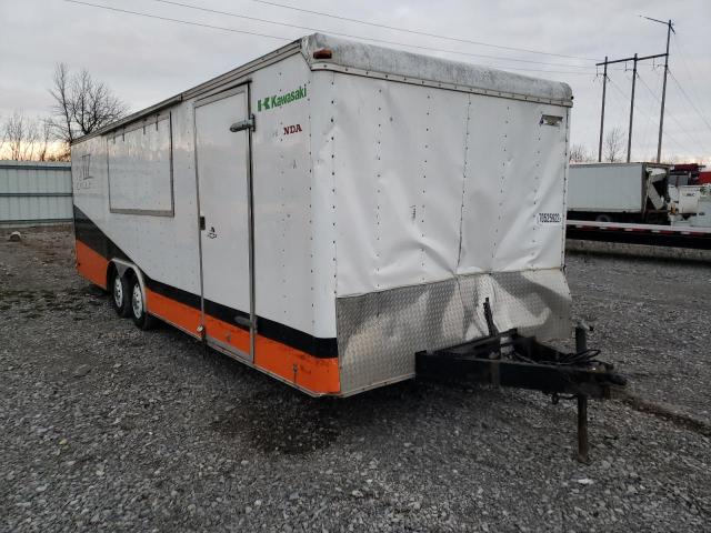 Salvage trucks for sale at Leroy, NY auction: 2007 Pace American Trailer