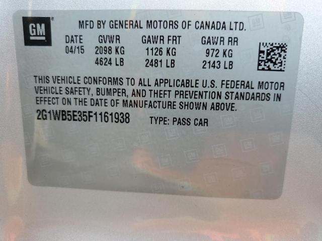 2015 CHEVROLET UK 2G1WB5E35F1161938