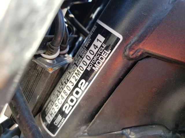 2002 HONDA CB900 F JH2SC48032M000041
