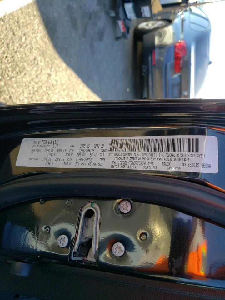 2017 Ram 1500 Rebel VIN: 1C6RR6YT2HS775678 Lot: 70071582