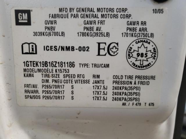 1GTEK19B16Z181186 GMC New Sierra K1500
