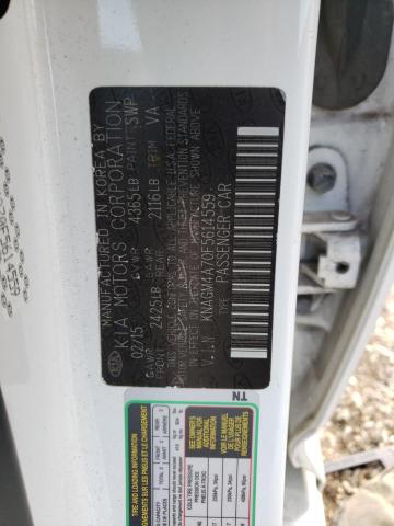 KNAGM4A70F5614559 KIA Optima Lx