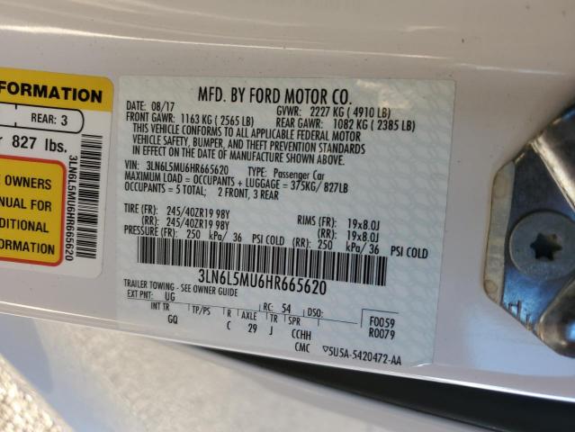 3LN6L5MU6HR665620 Lincoln Mkz Hybrid Reserve