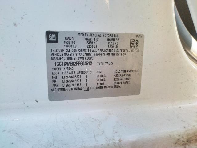 2015 CHEVROLET SILVERADO - 1GC1KWE82FF604512