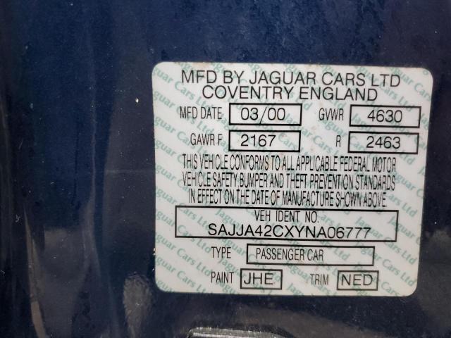 SAJJA42CXYNA06777 Jaguar XK8