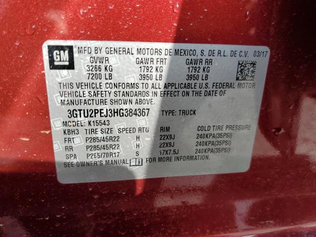 3GTU2PEJ3HG384367 GMC Sierra