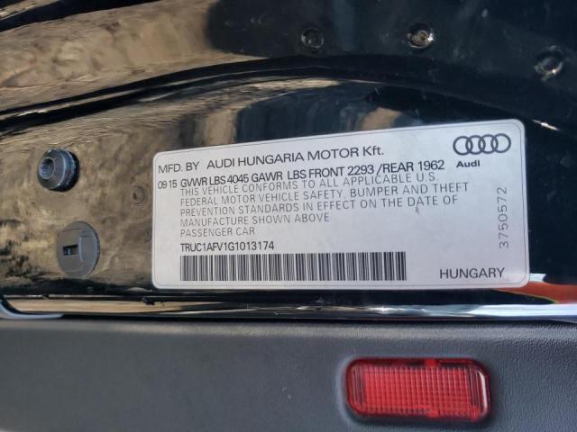 2016 AUDI TTS - TRUC1AFV1G1013174