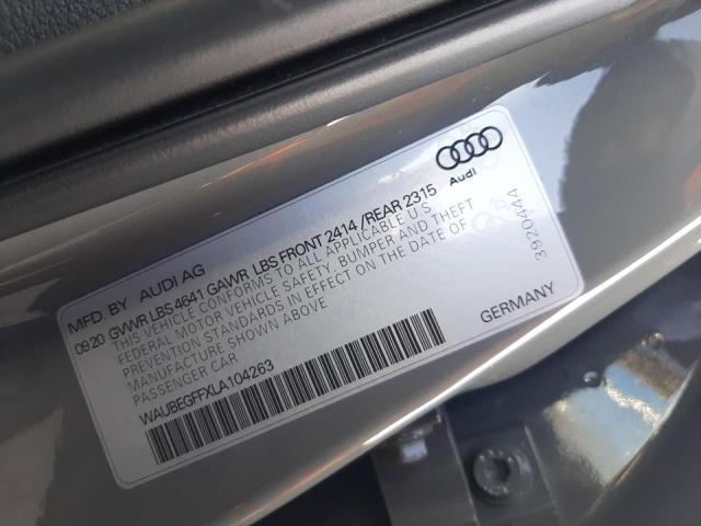 2020 AUDI A3 S-LINE WAUBEGFFXLA104263