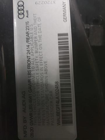 2020 AUDI A3 S-LINE - WAUBEGFF4LA102458
