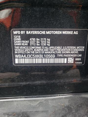 2019 BMW 430XI GRAN - WBA4J3C5XKBL10569