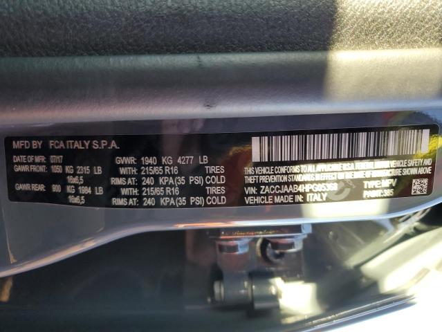 ZACCJAAB4HPG05368 Jeep Renegade Sport