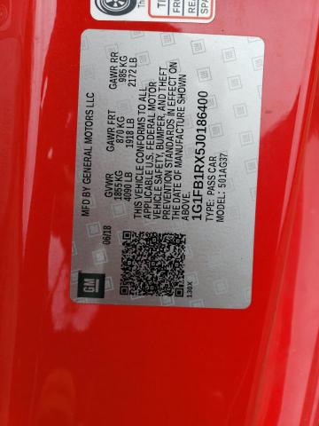 2018 CHEVROLET CAMARO LT - 1G1FB1RX5J0186400