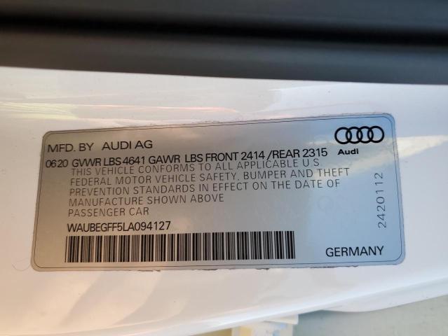 2020 AUDI A3 S-LINE WAUBEGFF5LA094127