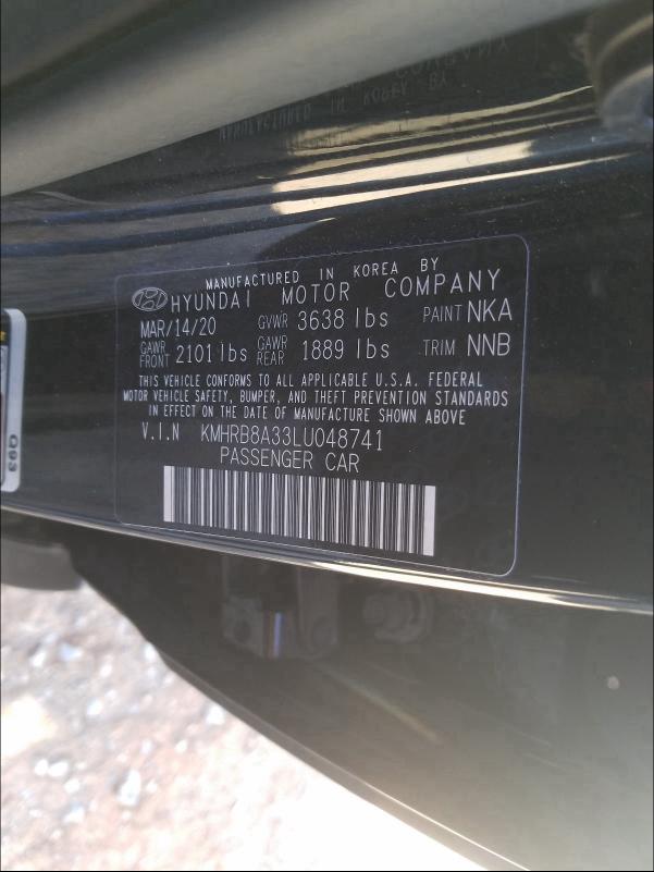 2020 HYUNDAI VENUE SE KMHRB8A33LU048741