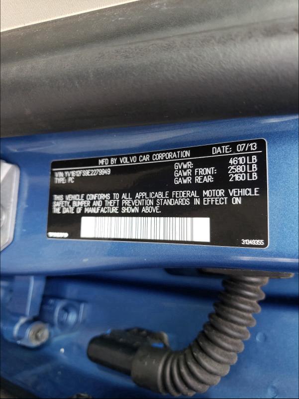 2014 VOLVO S60 T5 - YV1612FS9E2279949