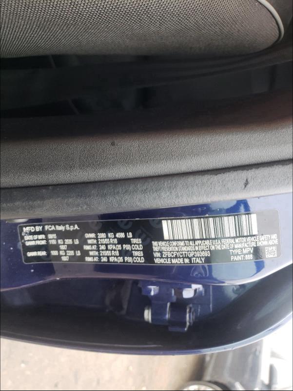 2016 FIAT 500X TREKK ZFBCFYCT7GP393693