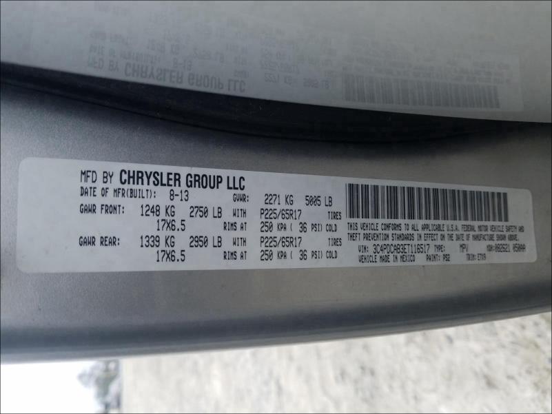 2014 DODGE JOURNEY SE 3C4PDCAB3ET116517