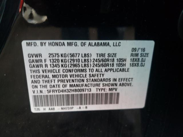 5FRYD4H32HB009713 Acura MDX