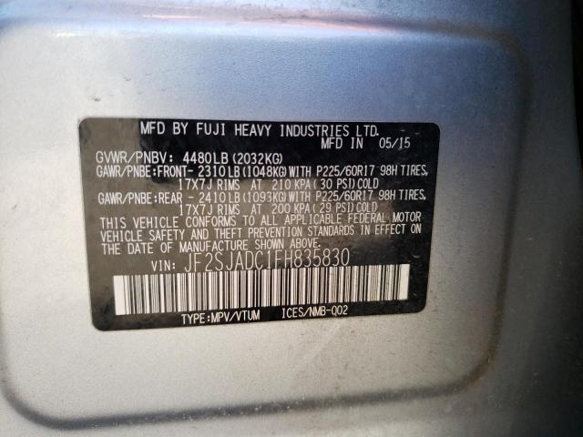 JF2SJADC1FH835830 Subaru Forester 2.5i Premium