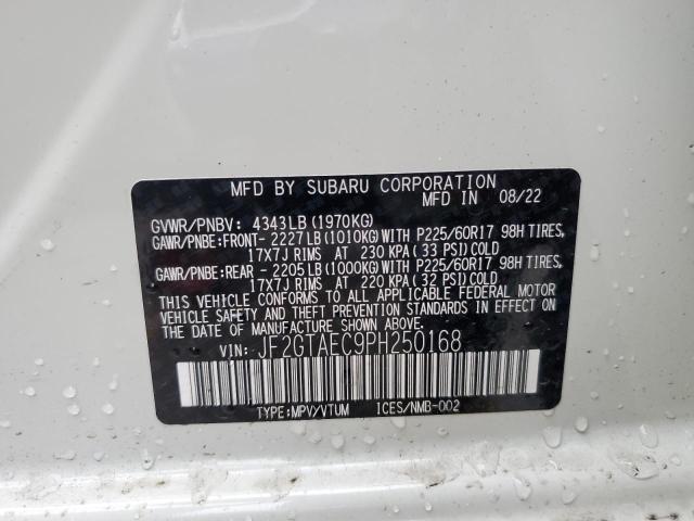 JF2GTAEC9PH250168 Subaru Crosstrek Premium