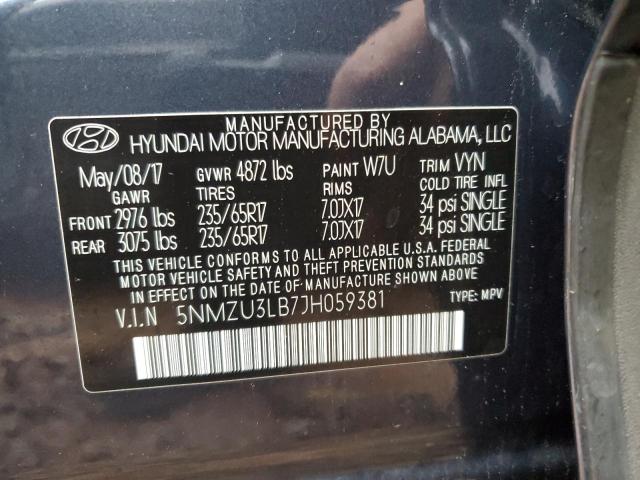 2018 HYUNDAI SANTA FE S - 5NMZU3LB7JH059381