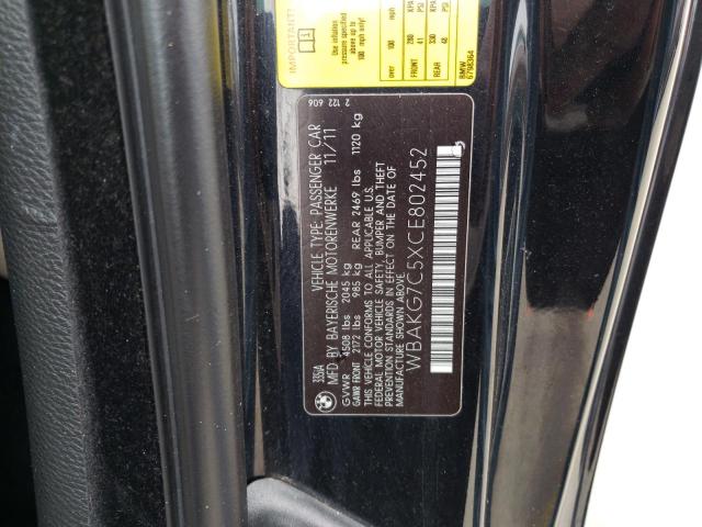 WBAKG7C5XCE802452 BMW 335 I
