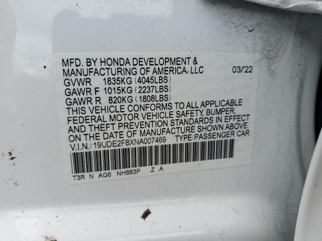 19UDE2F8XNA007469 Acura ILX