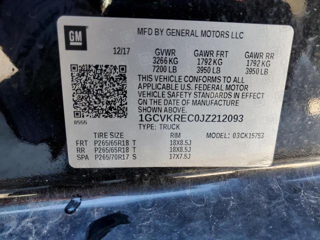 2018 CHEVROLET SILV1500 4 1GCVKREC0JZ212093