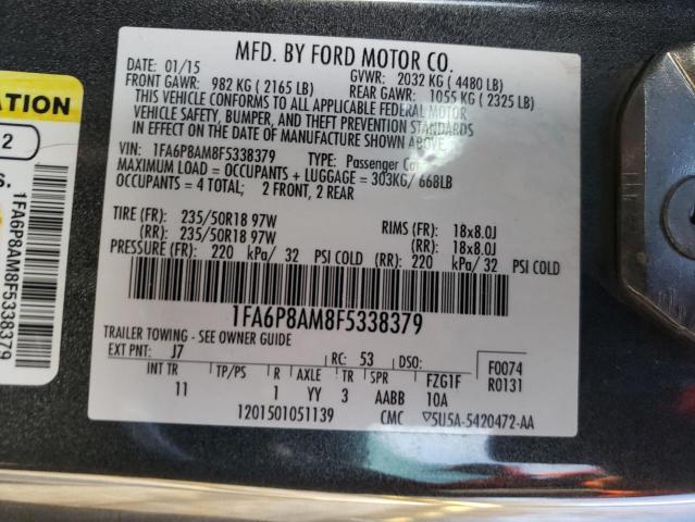 2015 FORD MUSTANG - 1FA6P8AM8F5338379