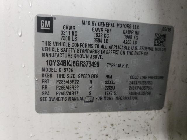 2016 CADILLAC ESCALADE L - 1GYS4BKJ5GR373498