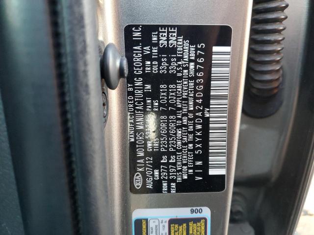 5XYKWDA24DG367675 KIA SORENTO SX