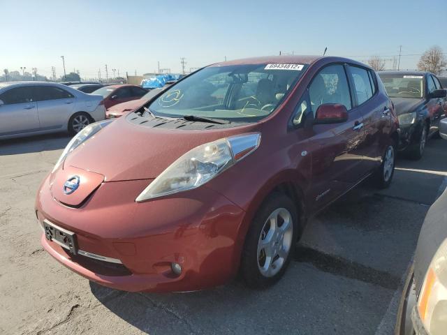 Salvage cars for sale from Copart Wilmington, CA: 2012 Nissan Leaf SV