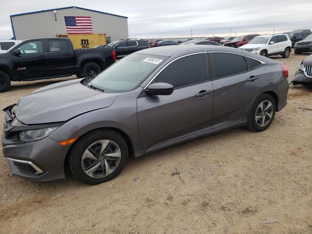 Salvage cars for sale from Copart Amarillo, TX: 2019 Honda Civic LX