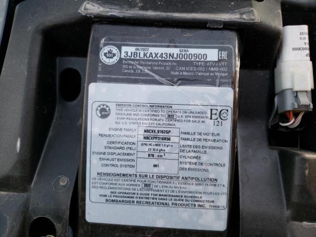2022 CAN-AM OUTLANDER - 3JBLKAX43NJ000900