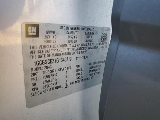 2016 CHEVROLET COLORADO L - 1GCGSCE37G1345219