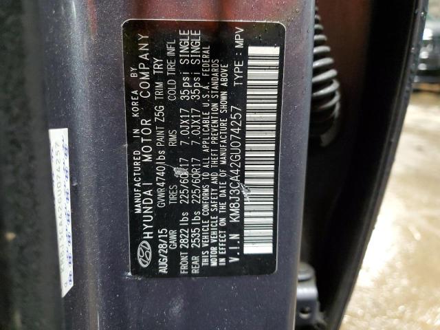 2016 HYUNDAI TUCSON LIM - KM8J3CA42GU074257